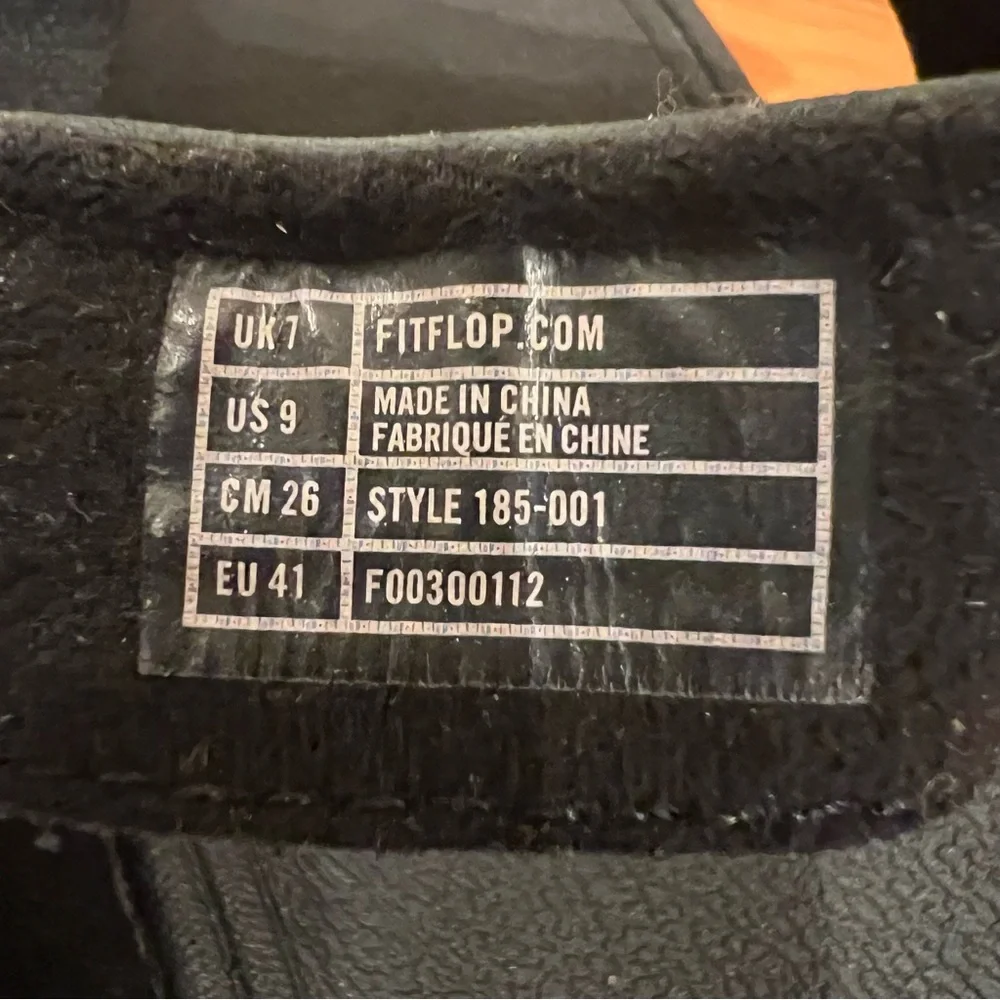 FitFlop Sandals Womens 9 Black Nylon Suede Sling Thong Toe Post Flip Flops - Picture 14 of 14